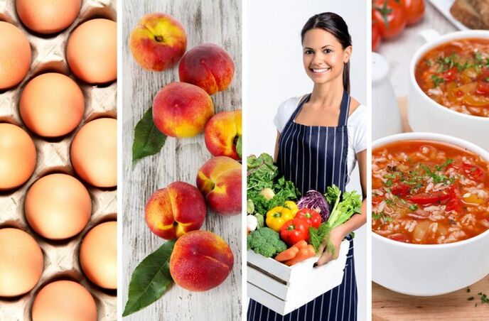 مجموعات من المنتجات الغذائية