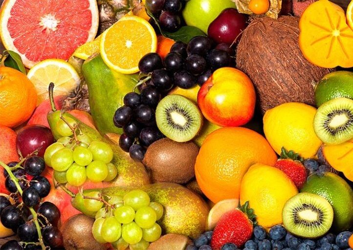 مجموعة متنوعة من الفواكه